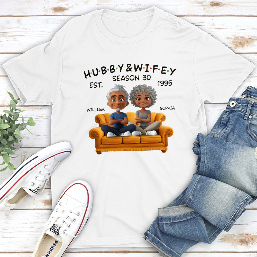 Hubby And Wifey Since - Personalized Custom Shirt