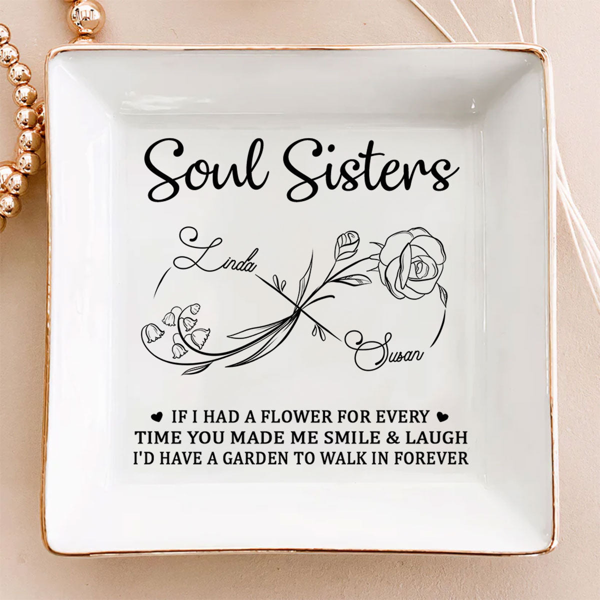 Soul Sister - Personalized Custom Jewelry Dish