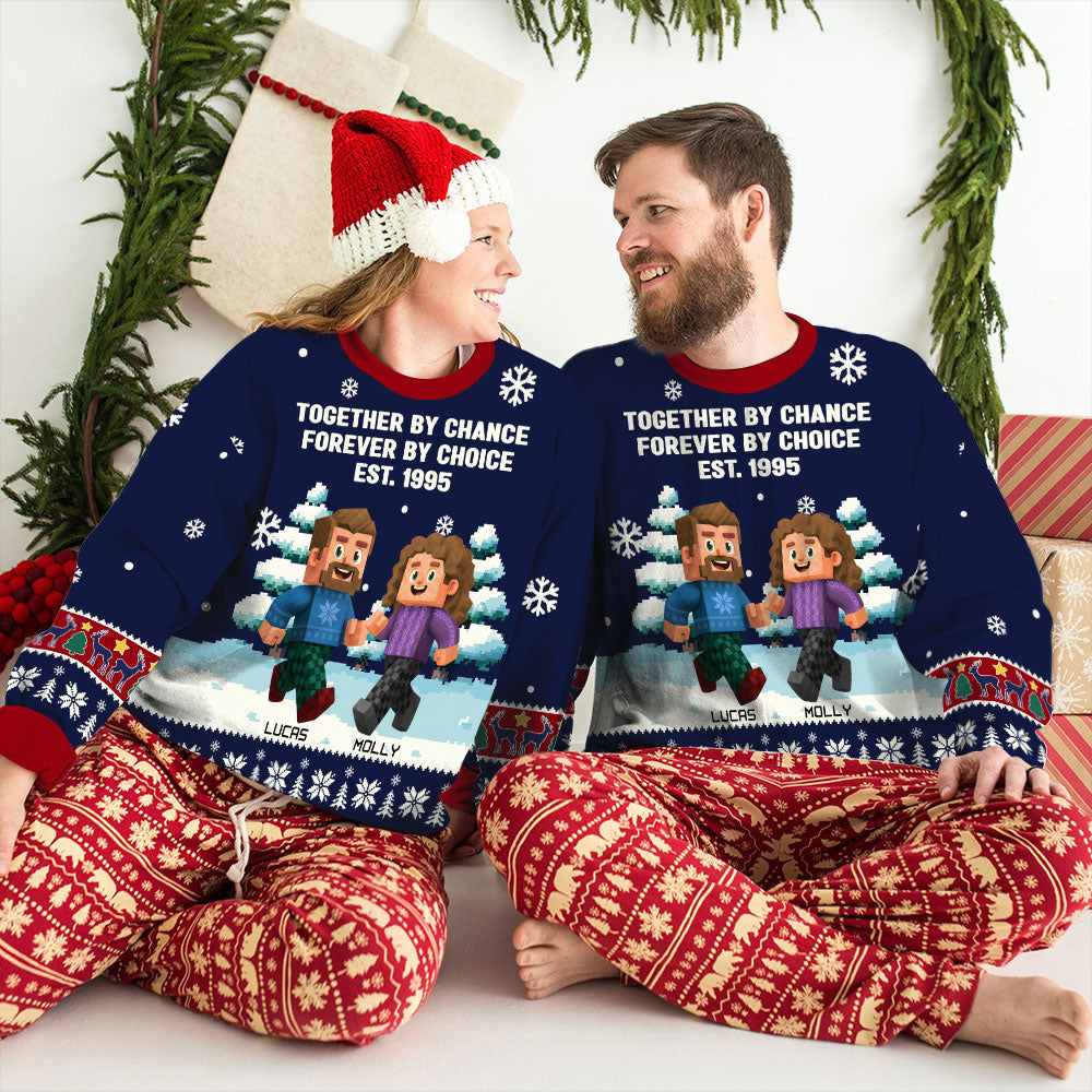 Together By Chance - Personalized Custom All-Over-Print Sweatshirt