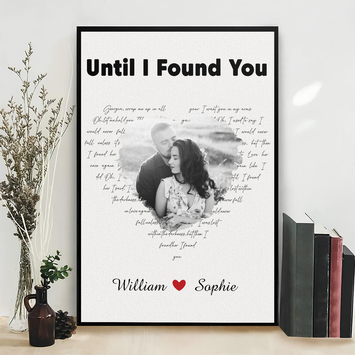 Couple Anniversary Song Lyrics Wall Art - Personalized Custom Poster