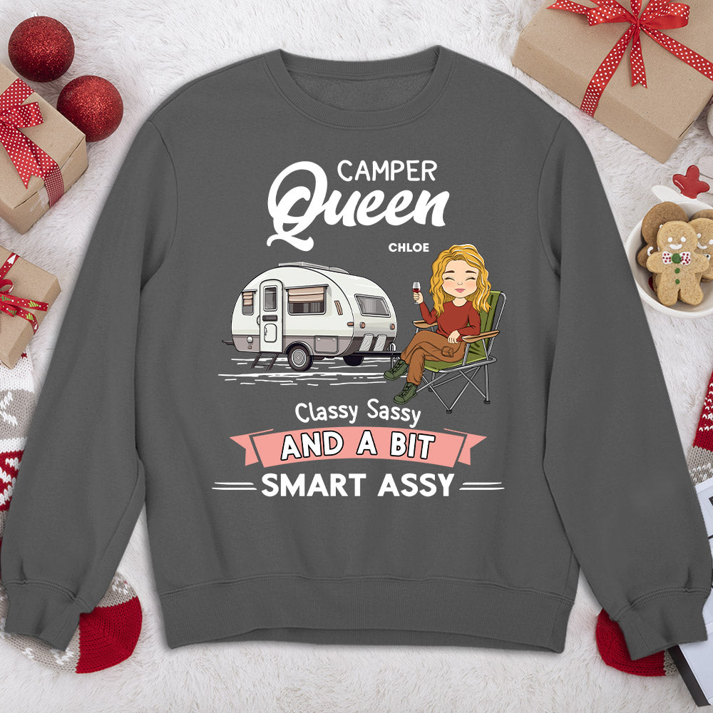 Camper Queen - Personalized Custom Sweatshirt