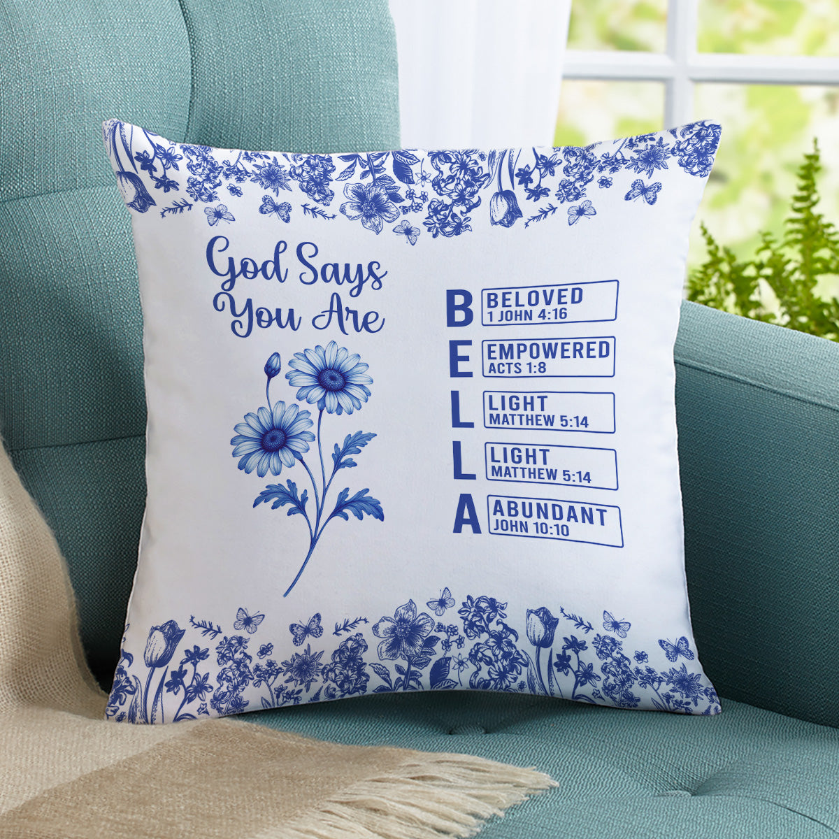God Says You Are - Personalized Custom Pillow
