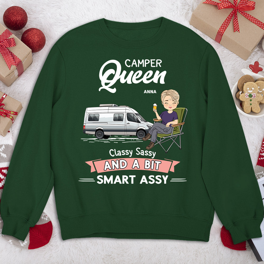 Camper Queen - Personalized Custom Sweatshirt