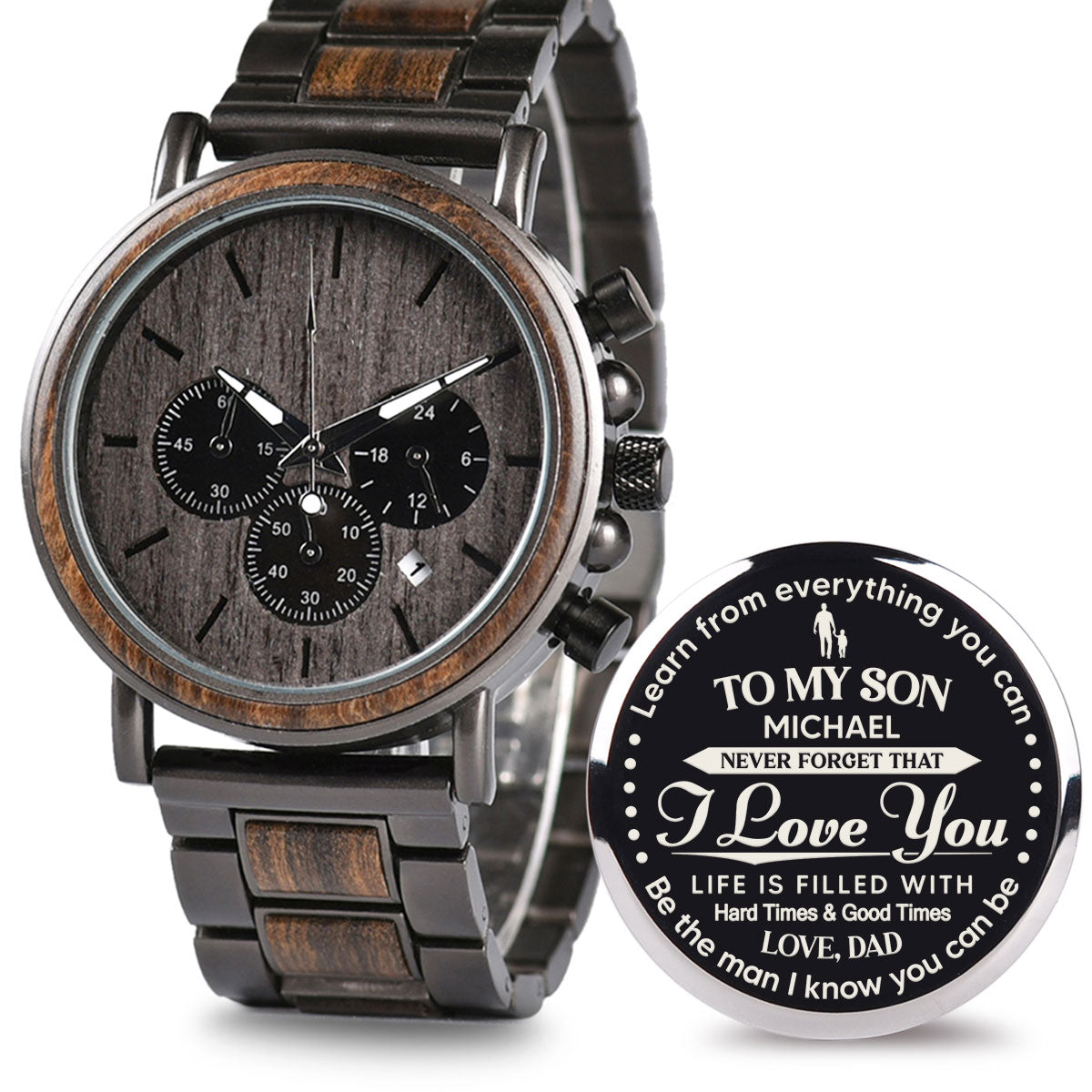 Never Forget That - Personalized Engraved Wooden Watches GQ026