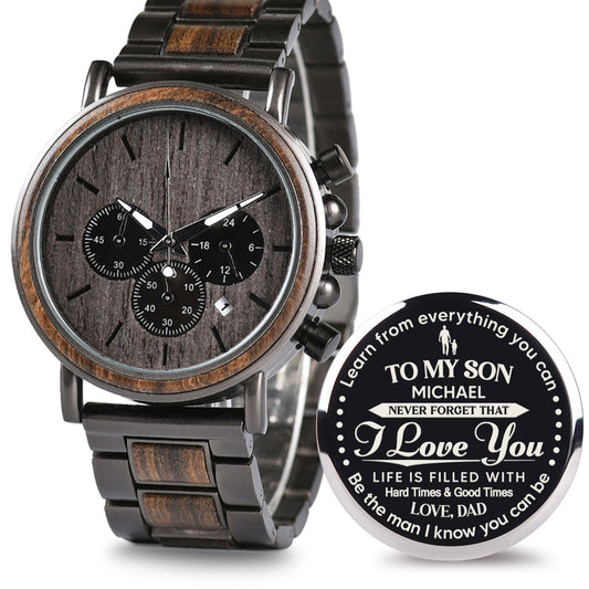 Never Forget That - Personalized Engraved Wooden Watches GQ026