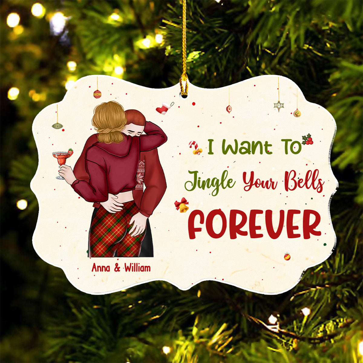 Jingle Your Bells Forever - Personalized Custom Acrylic Ornament