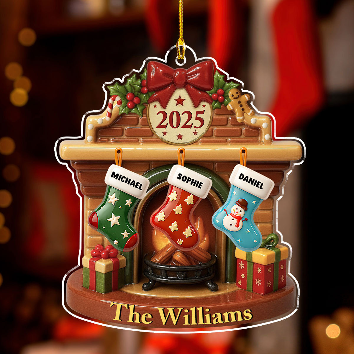 Let It Snow - Personalized Custom Acrylic Ornament