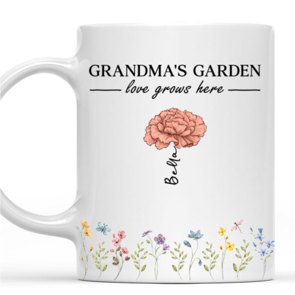 Love Grows Here - Personalized Custom Coffee Mug