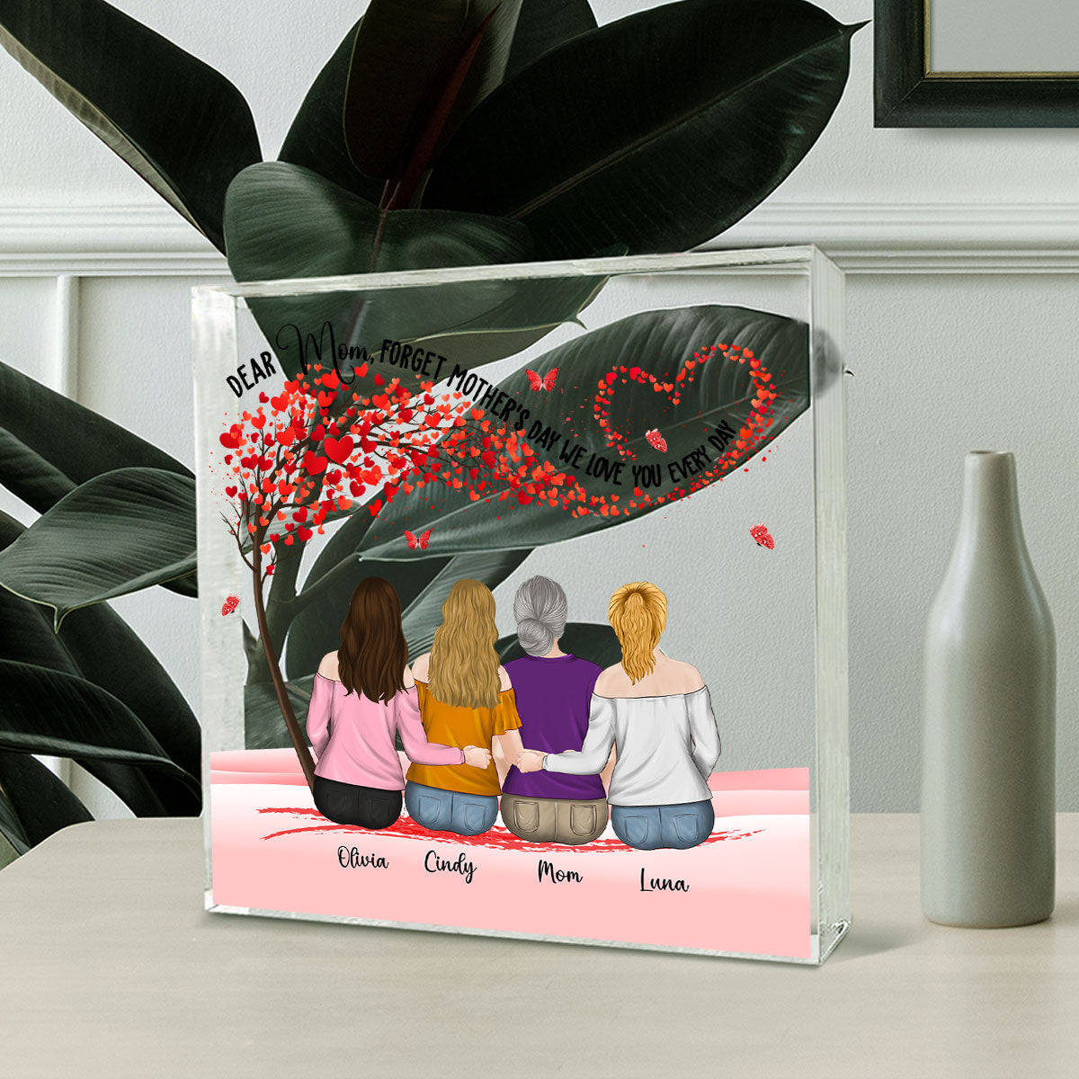 We Love You Everyday - Personalized Custom Acrylic Plaque