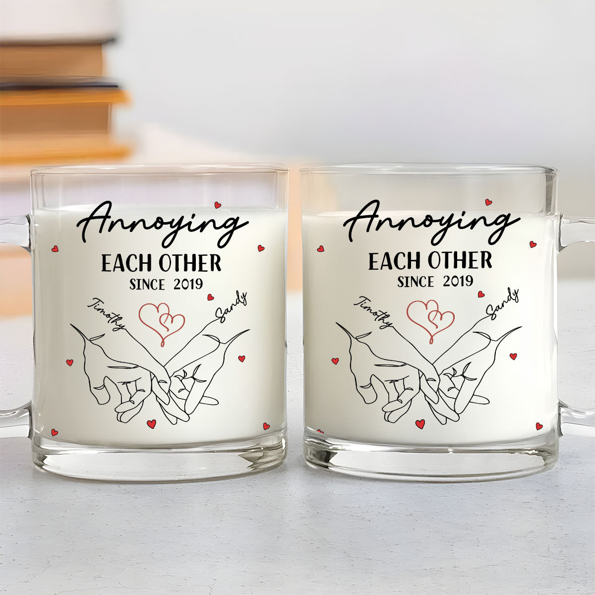 I Met You I Loved You - Personalized Custom Glass Mug