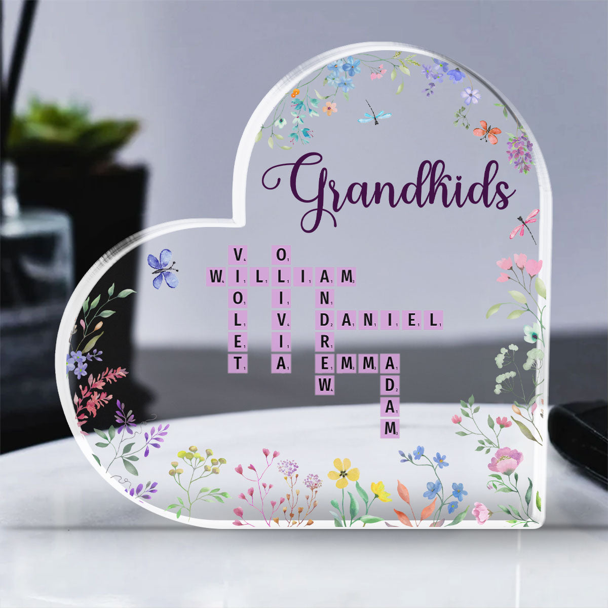 Grandkids Made Life More Grand - Personalized Custom Acrylic Plaque