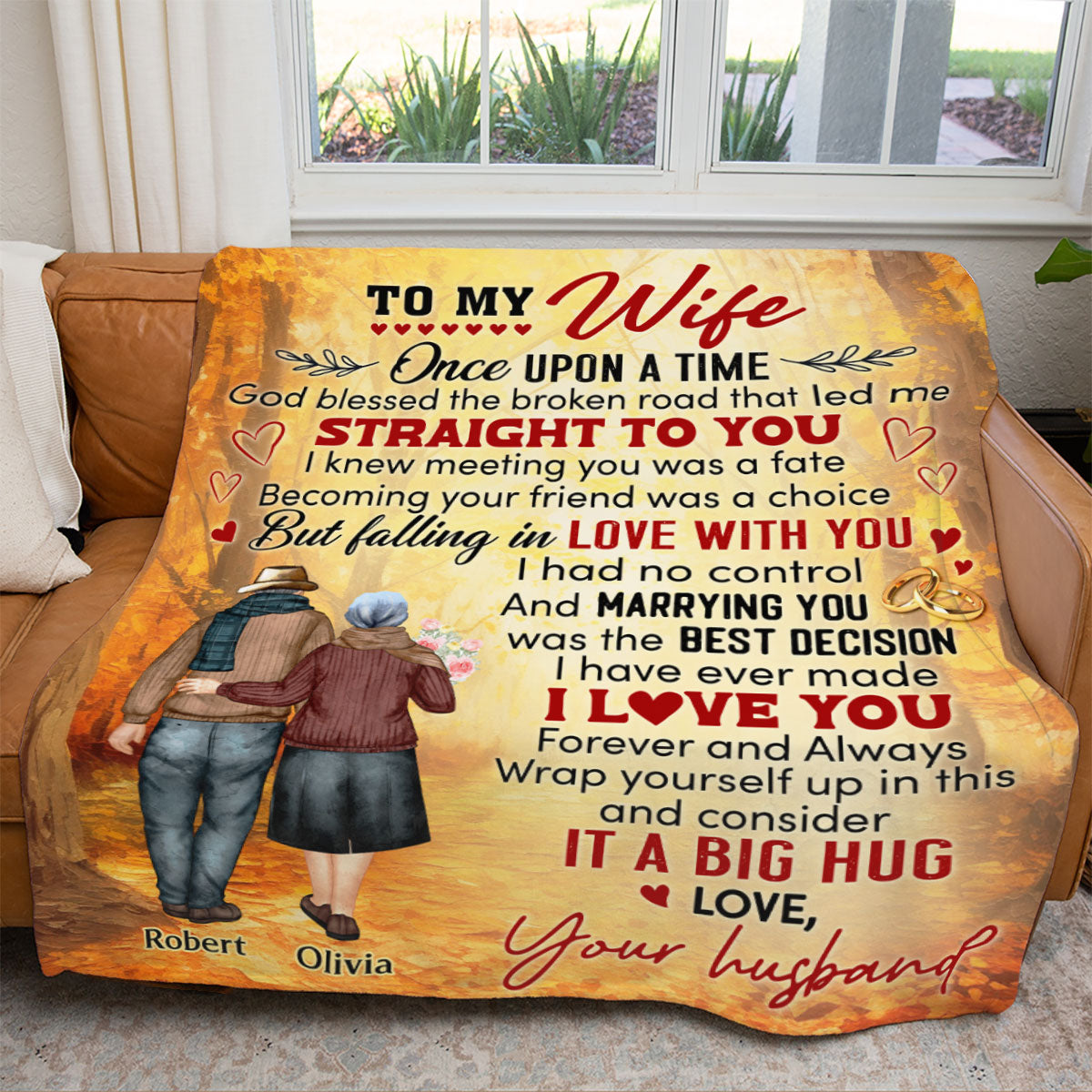 Once Upon A Time - Personalized Custom Fleece Blanket