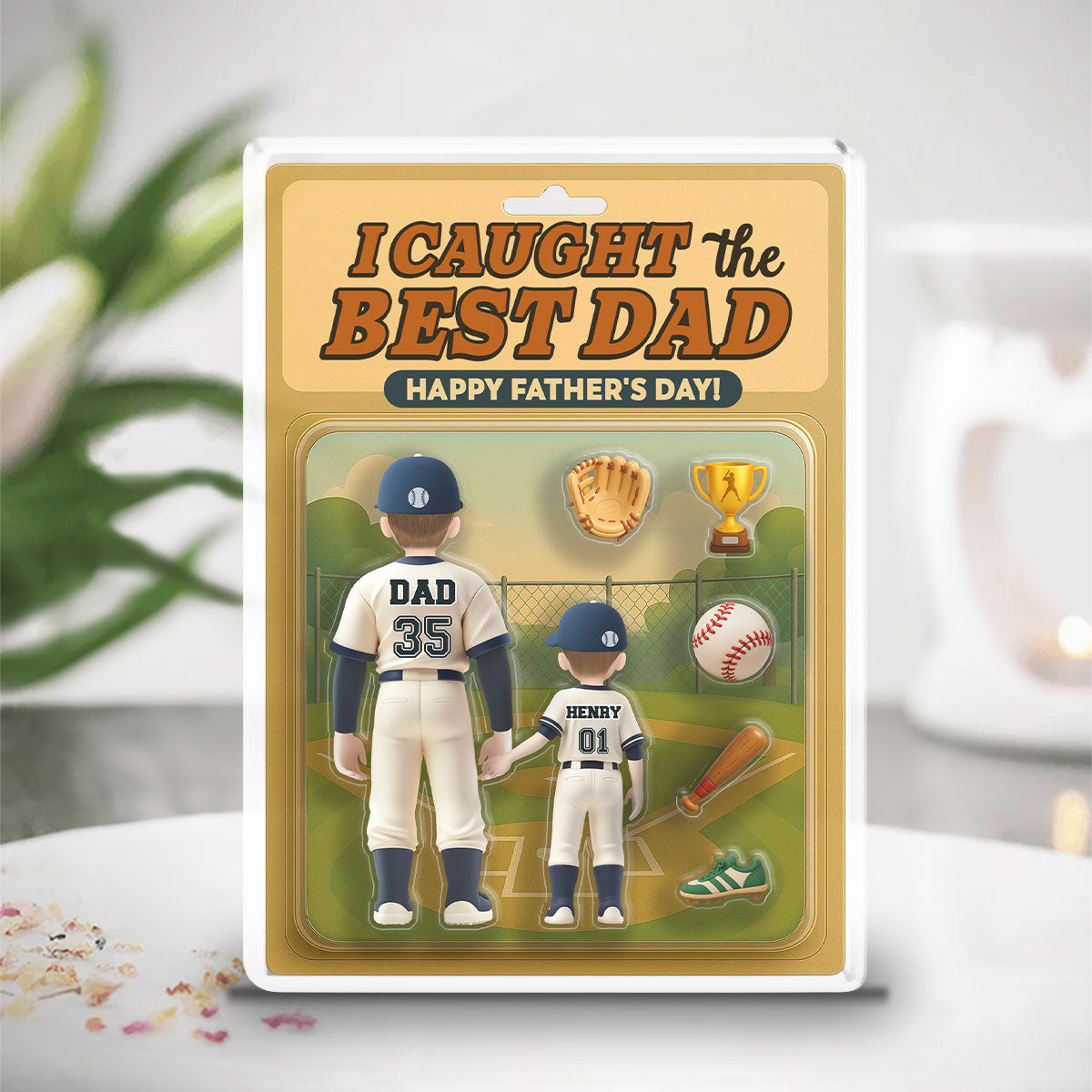 I Caught The Best Dad - Personalized Custom Acrylic Plaque