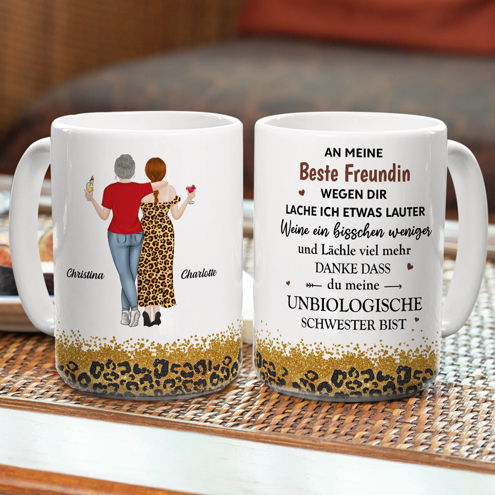 Wegen Dir Lache Ich Ein Bisschen Lauter â€?Personalisierte Kaffeetasse