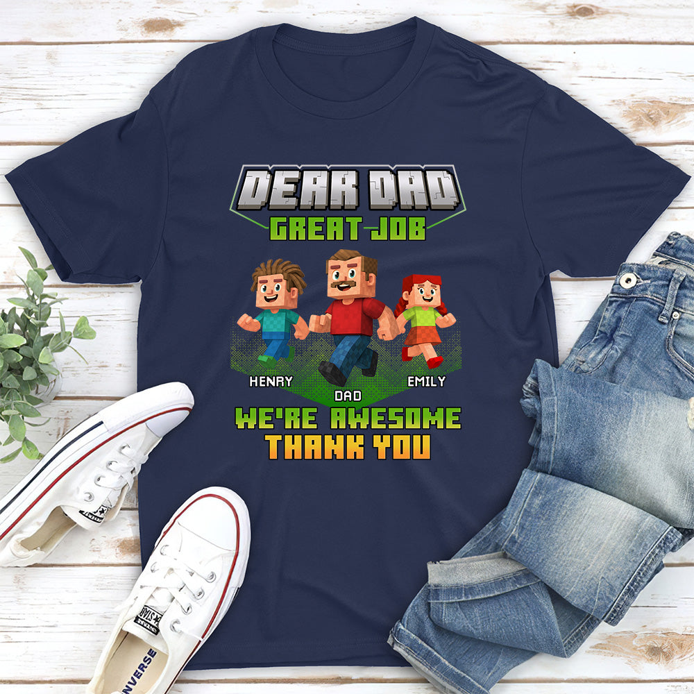 Thank You Dadcraft - Personalized Custom Shirt