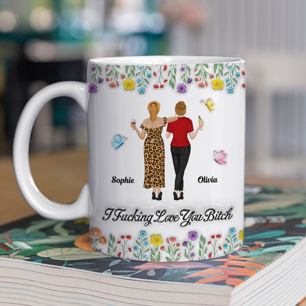 I Love You My Friends - Personalized Custom 3D Inflated Effect Mug