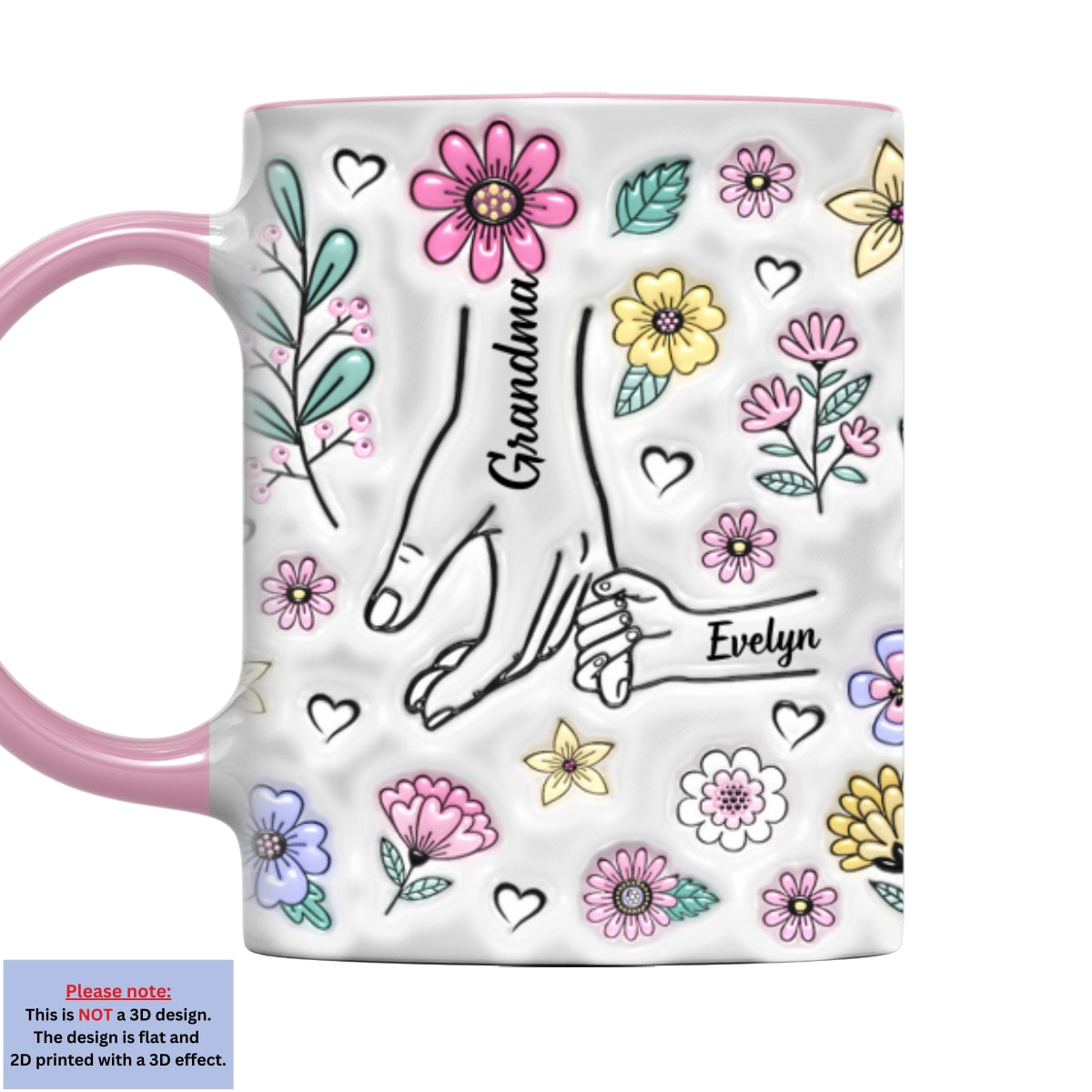 Family Over Everything - Personalized Custom 3D Inflated Effect Accent Mug