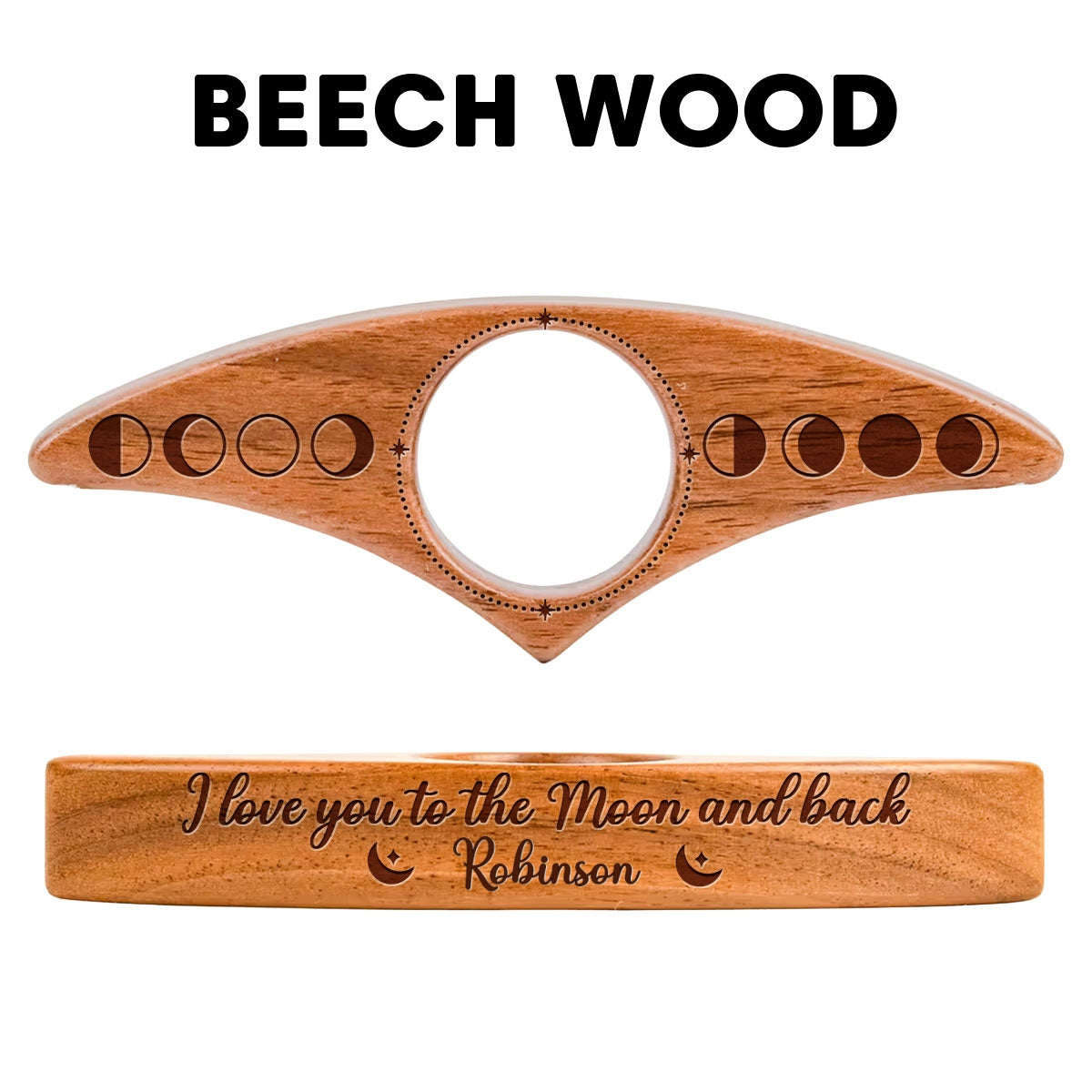 I Love You To The Moon And Back - Personalized Custom Book Page Holder