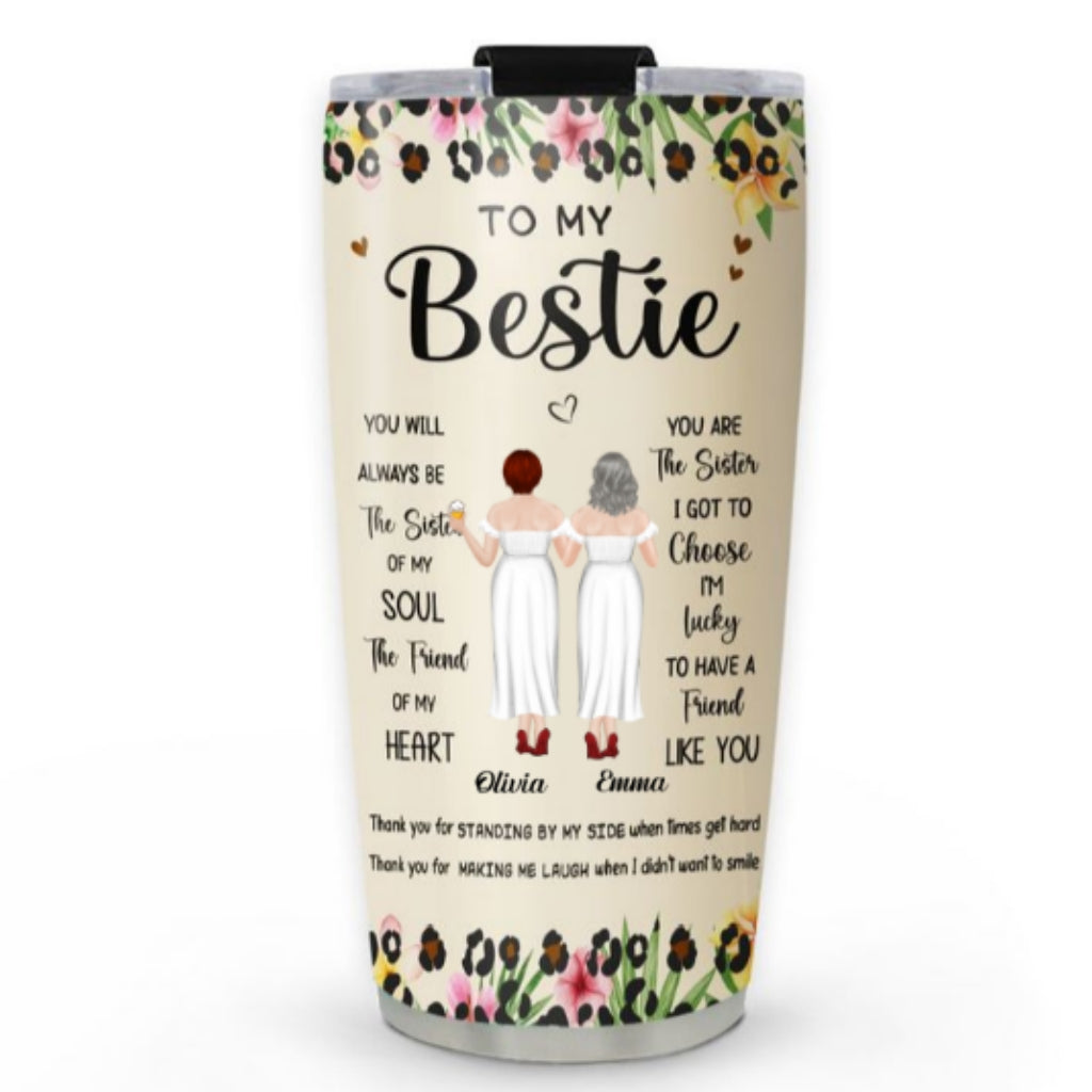 Sister Of Soul Friend Of Heart - Personalized Custom Tumbler