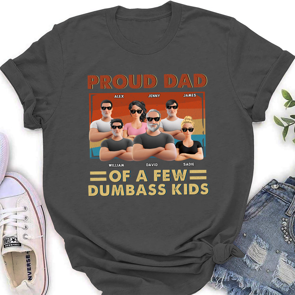 Proud Dad Of Some Wild Kids - Personalized Custom Shirt
