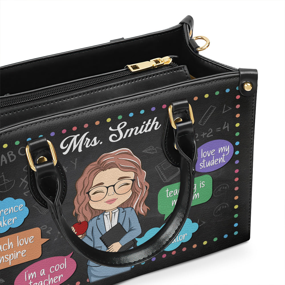 Teaching Is My Jam - Personalized Custom Leather Bag