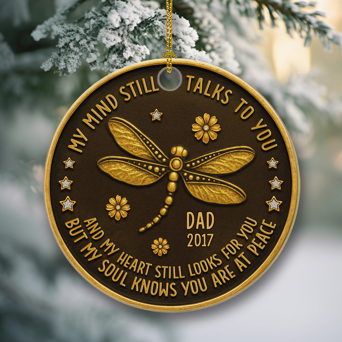 Talk To You Forever - Personalized Custom Ceramic Ornament