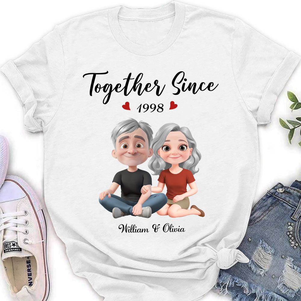 Together Since Husband Wife - Personalized Custom Shirt
