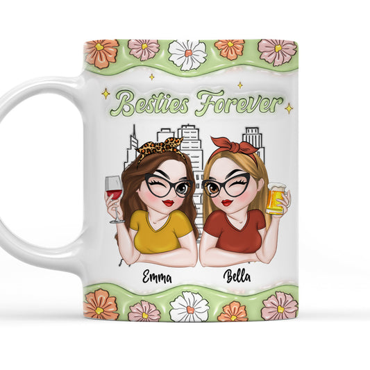Best Friend Forever - Personalized Custom 3D Inflated Effect Mug