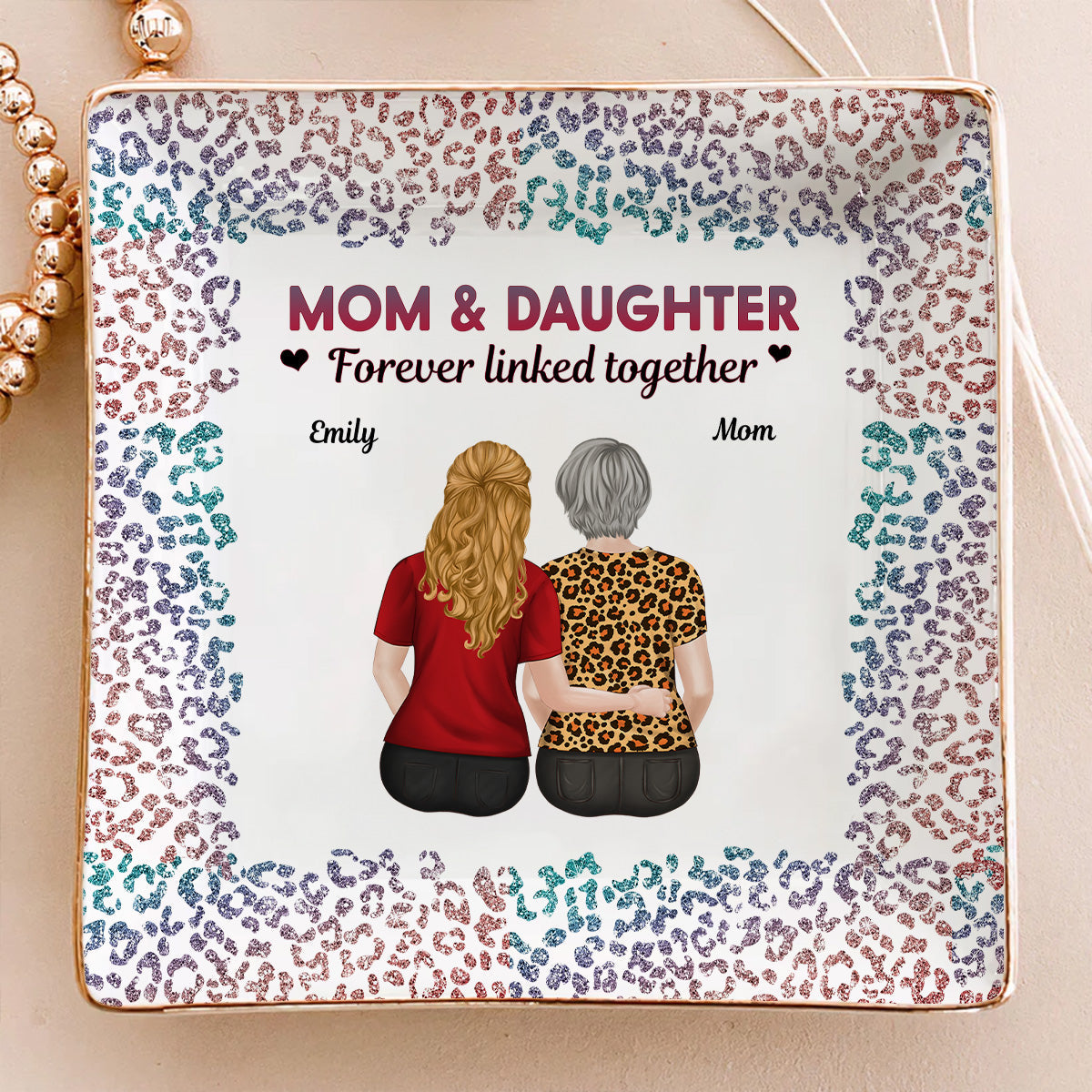 From Mom To Badass Daughter - Personalized Custom Jewelry Dish