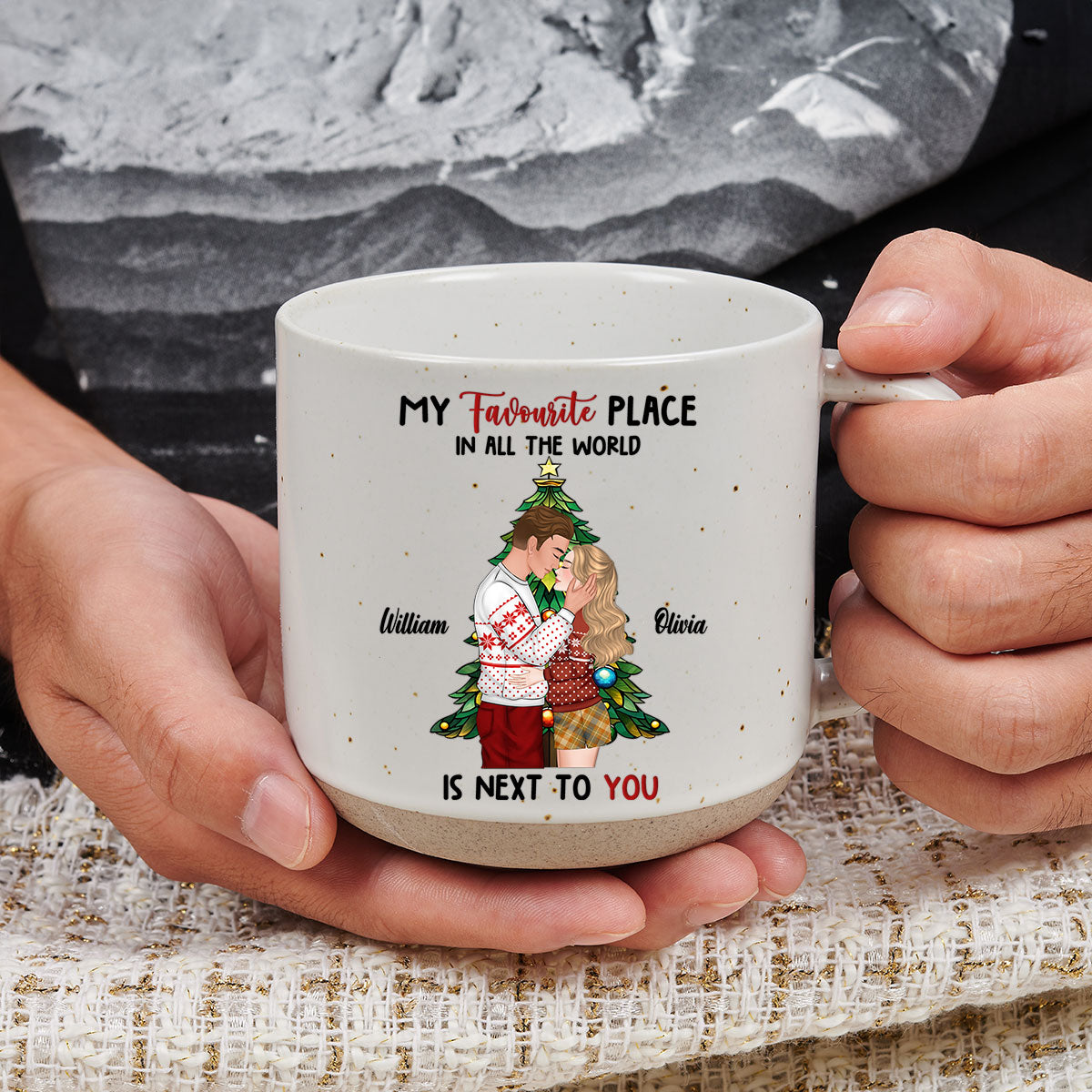 You Are My Favorite Place - Personalized Custom Pottery Mug