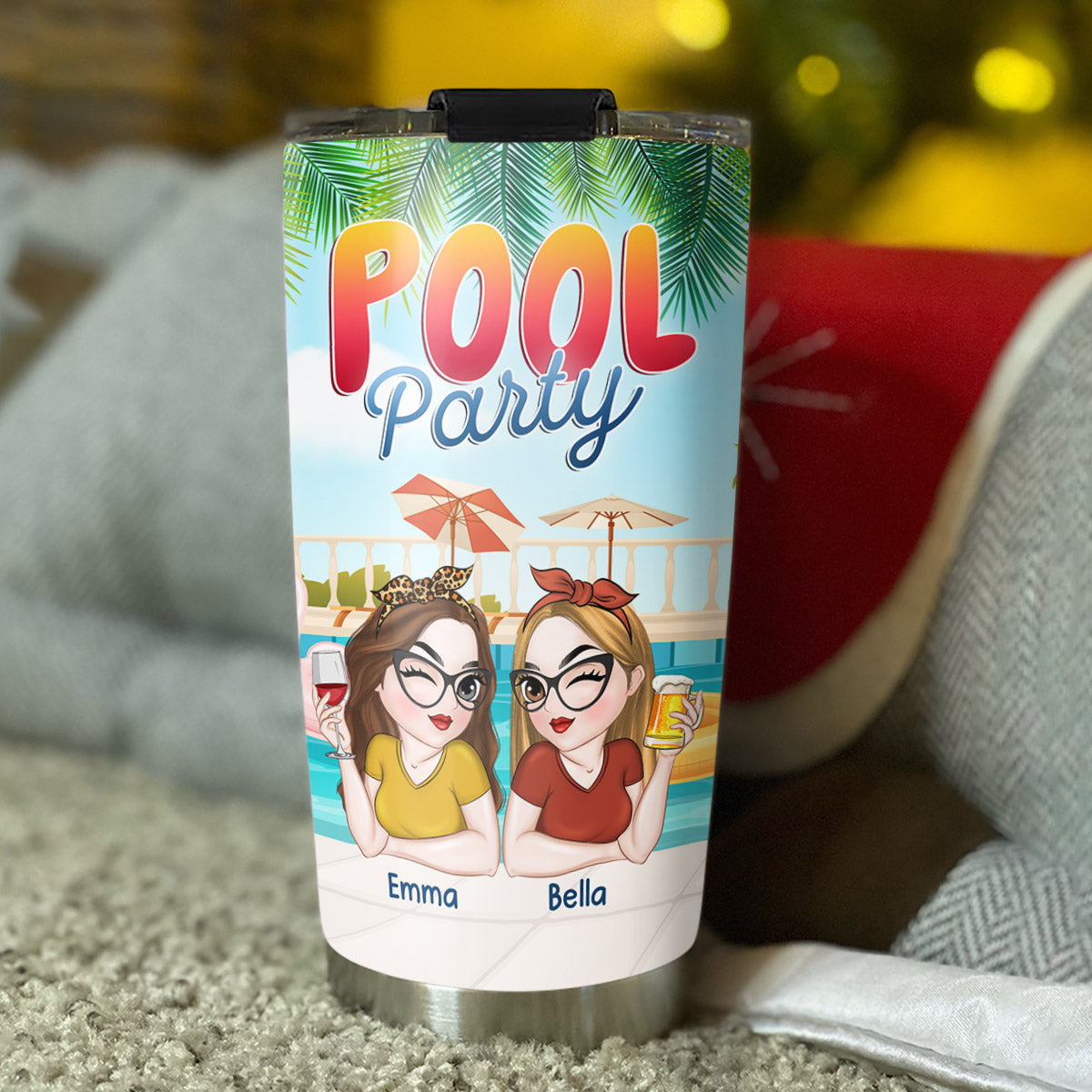 Pool Party - Personalized Custom Tumbler