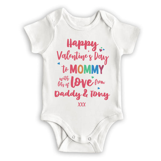 Happy Valentine's Day To The Mommy - Personalized Custom Baby Onesie