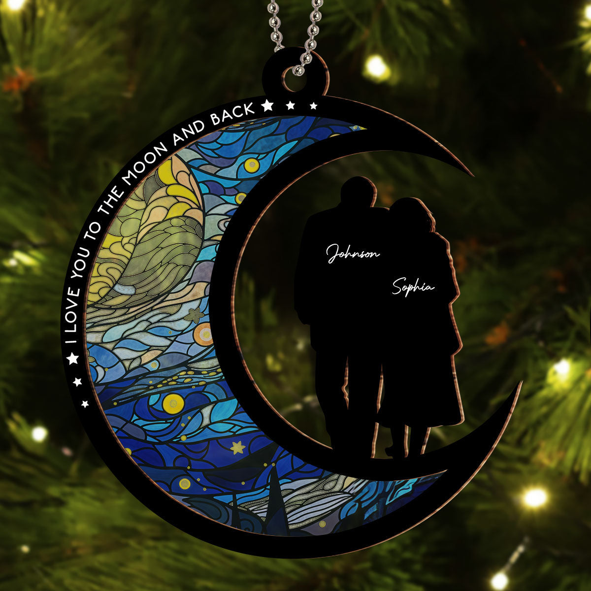 From Our First Kiss Till Our Last Breath - Personalized Custom Suncatcher Ornament