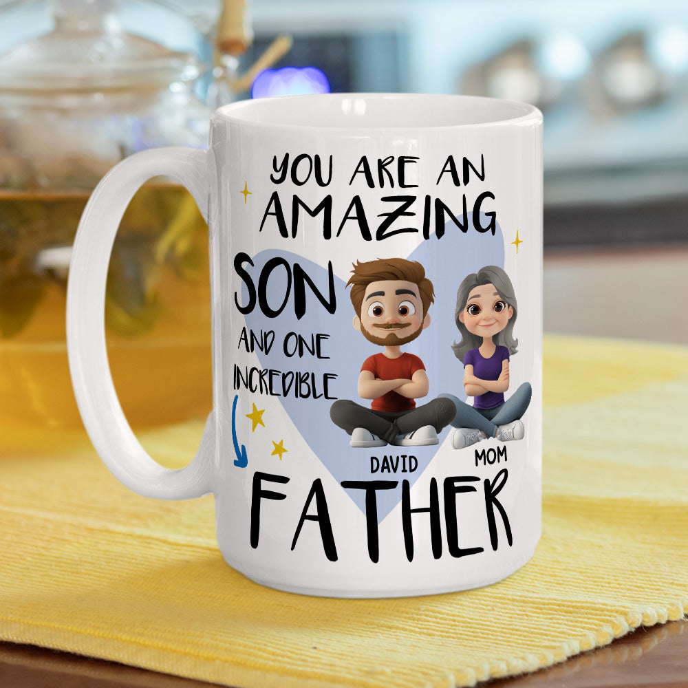 Incredible Father - Personalized Custom Coffee Mug