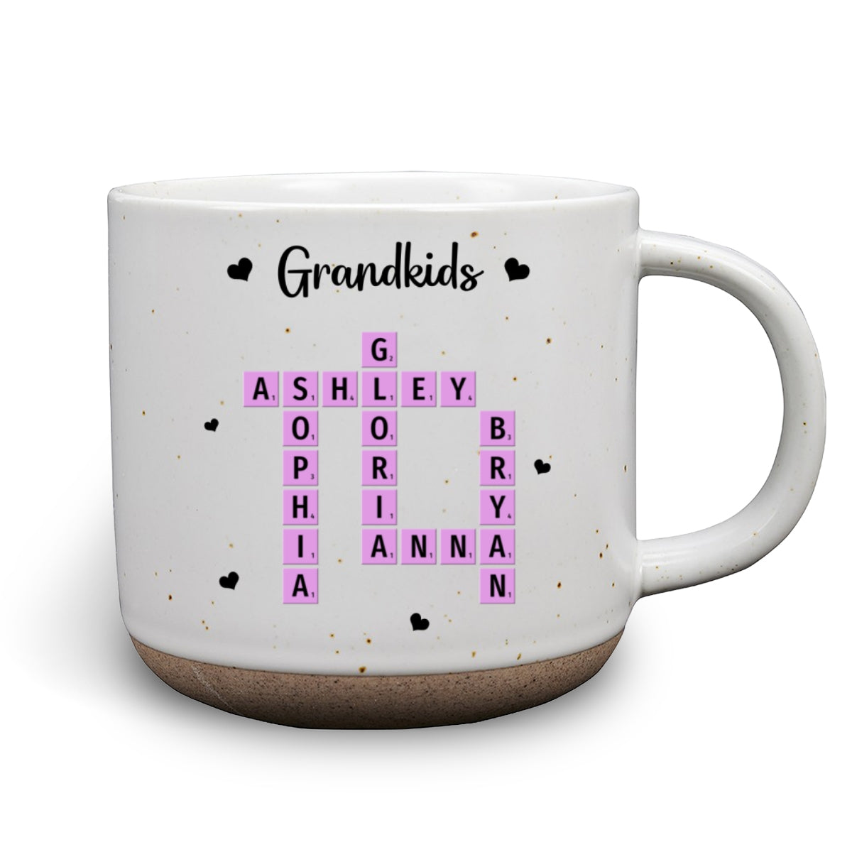 Grandkids Make Life More Grand - Personalized Custom Pottery Mug