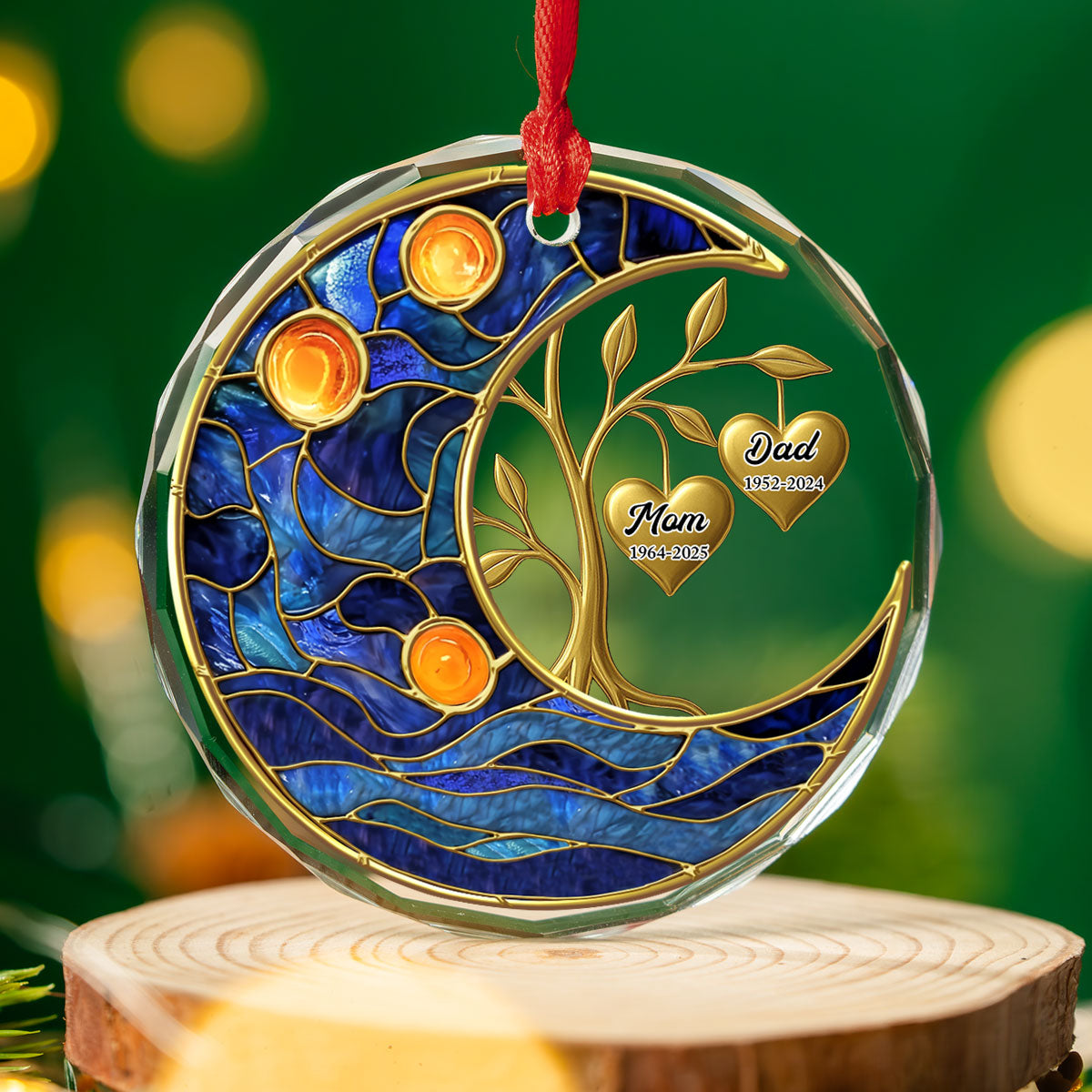 Miss You Everyday - Personalized Custom Glass Ornament