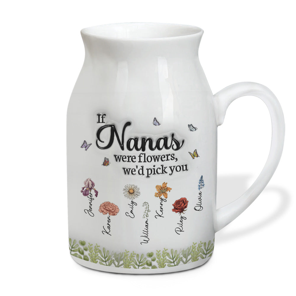 We Would Pick You - Personalized Custom 3D Inflated Effect Flower Vase