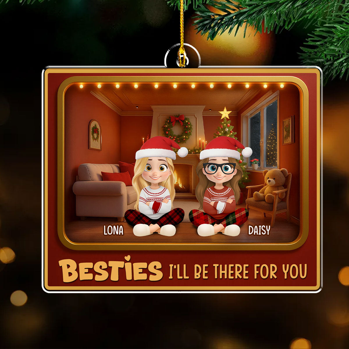 All The Jingle Ladies - Personalized Custom Acrylic Ornament