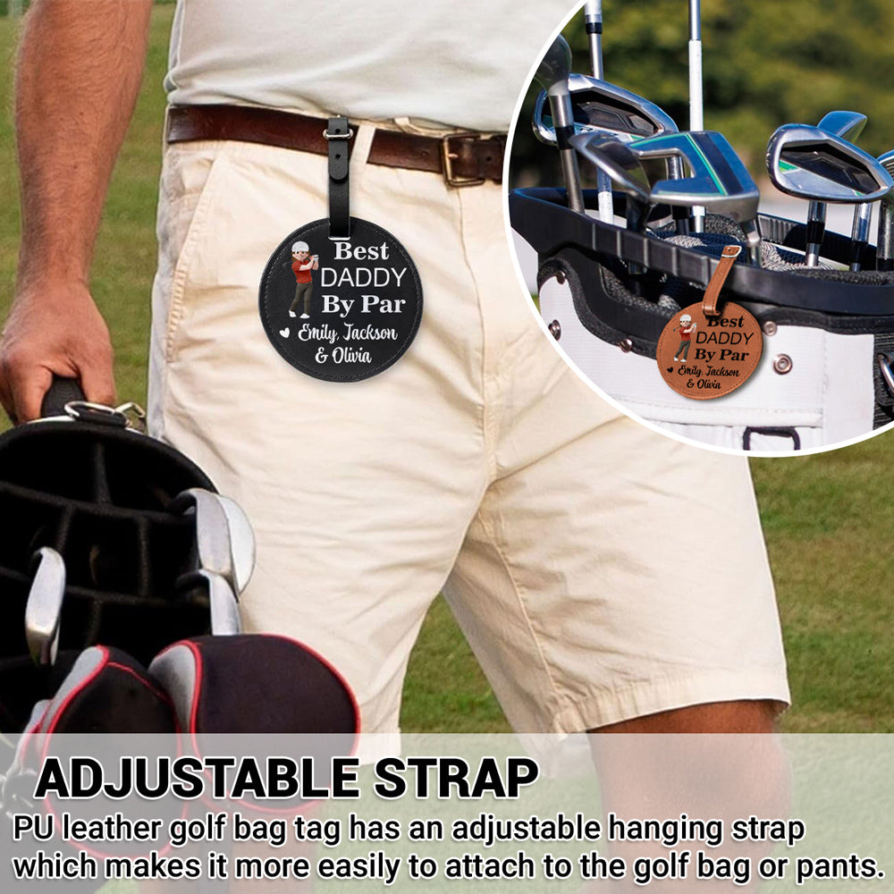 Best Daddy By Par - Personalized Custom Golf Tee Bag