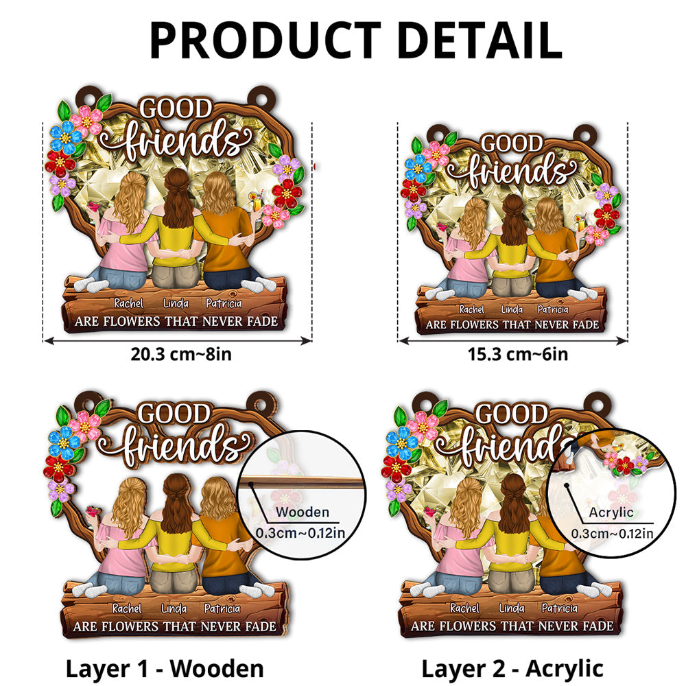 Flowers That Never Fade - Personalized Custom Suncatcher