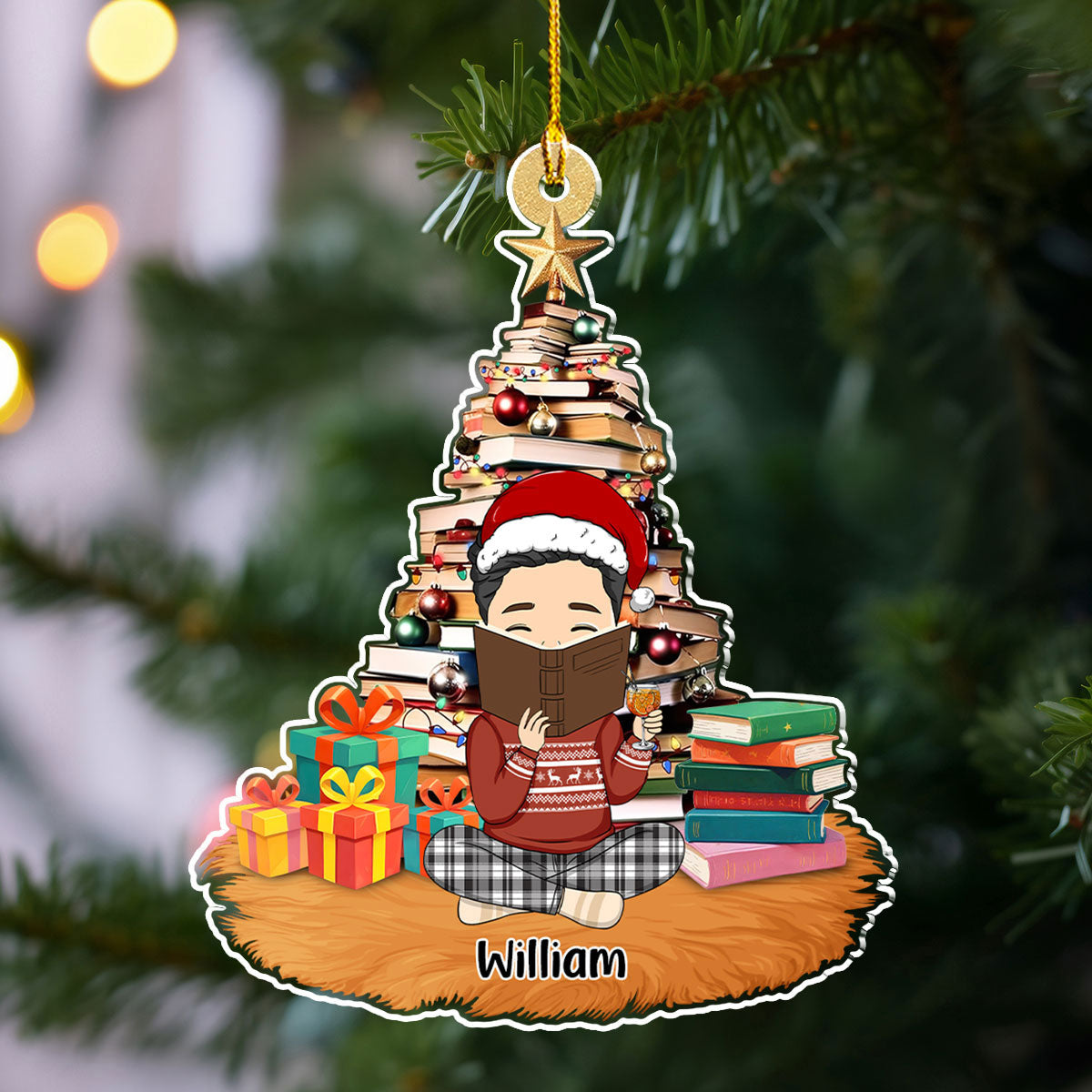 All I Want For Christmas Is A Good Book  - Personalized Custom Acrylic Ornament