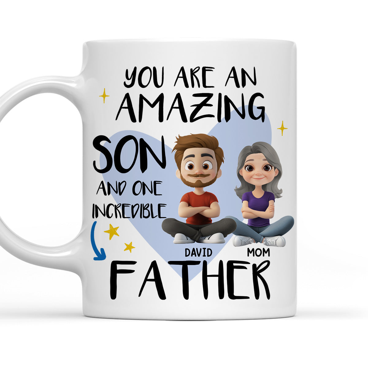 Incredible Father - Personalized Custom Coffee Mug