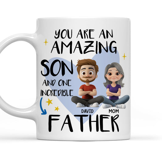 Incredible Father - Personalized Custom Coffee Mug