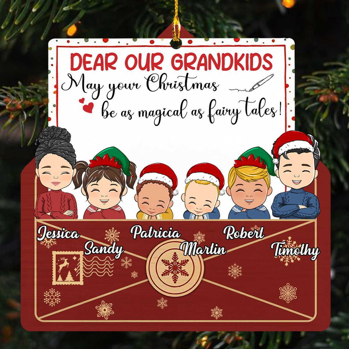 Dear My Grandkids - Personalized Custom Acrylic Ornament