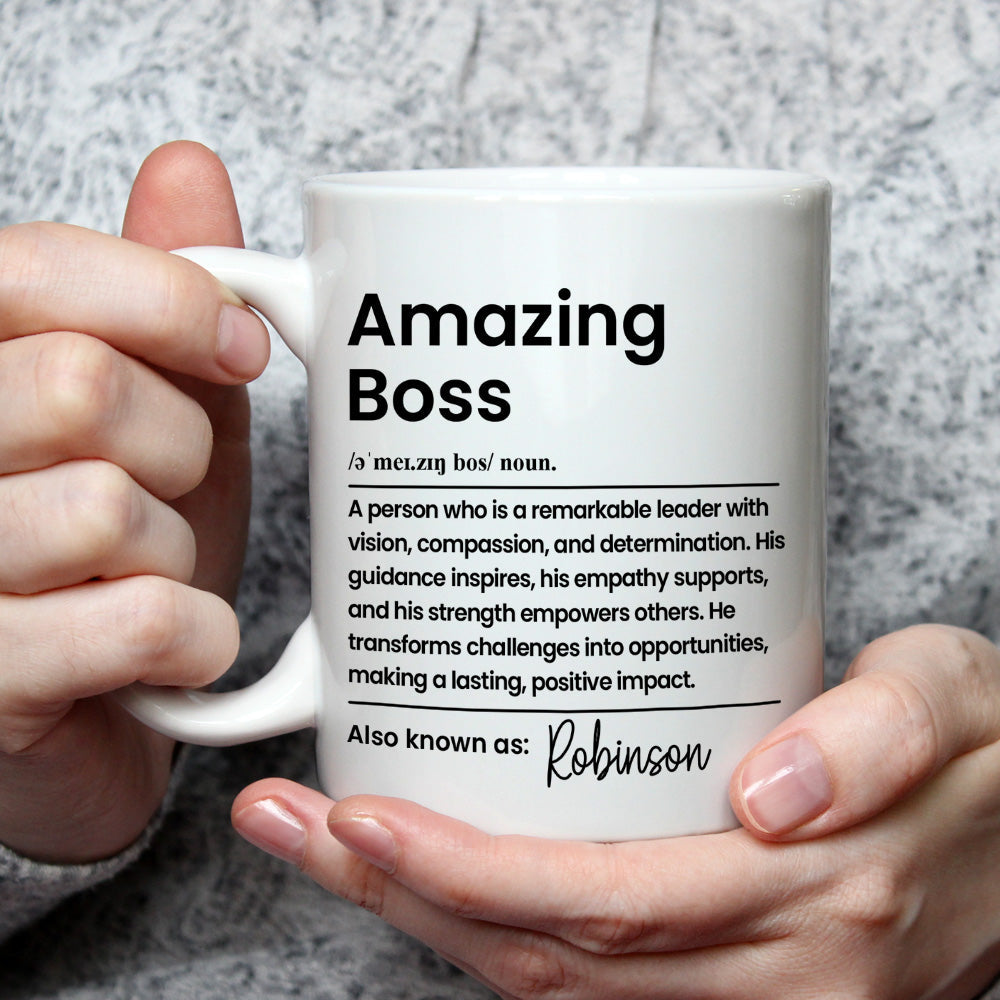 Amazing Boss - Personalized Custom Coffee Mug