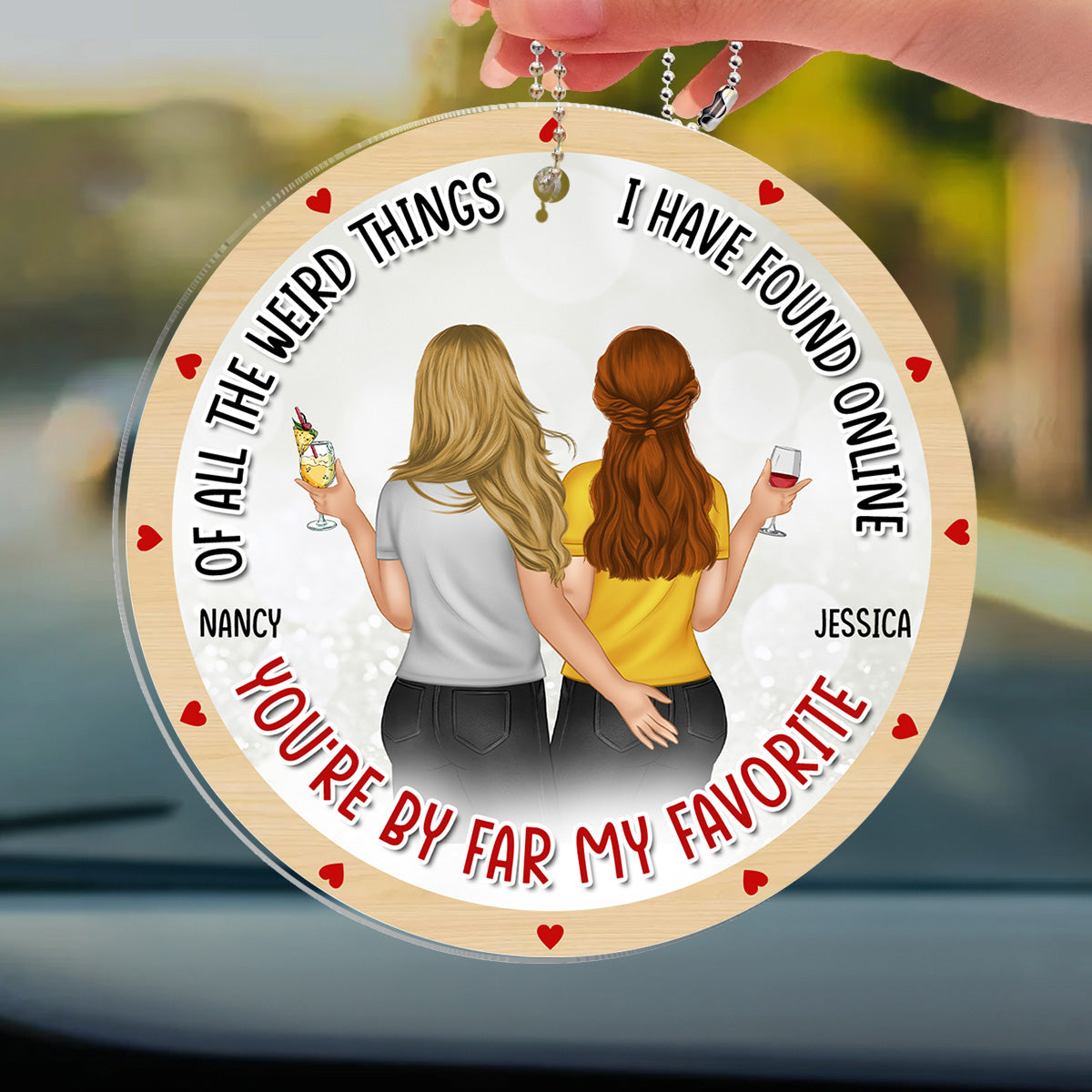 You Are My Favorite - Personalized Custom Car Ornament