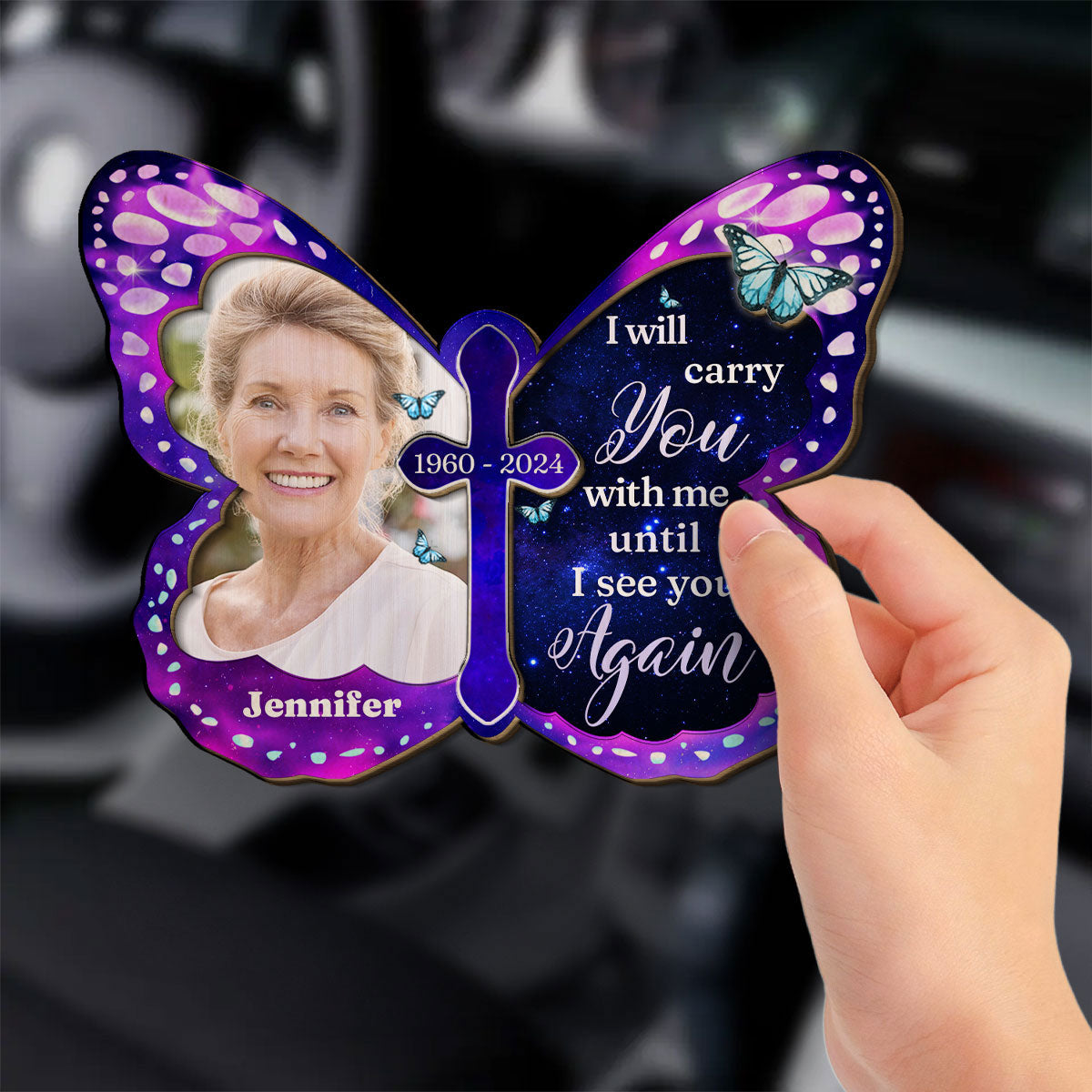 Always Beside You - Personalized Custom Car Visor Clip