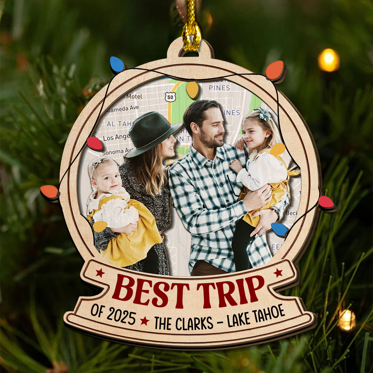 Best Trip - Personalized Custom 2-Layered Wood Ornament