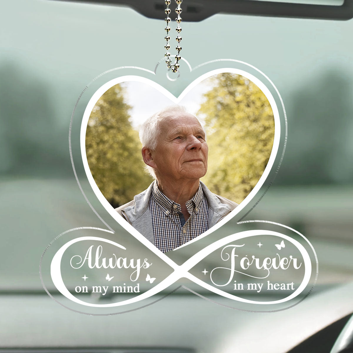 I Always Miss You - Personalized Acrylic Car Ornament