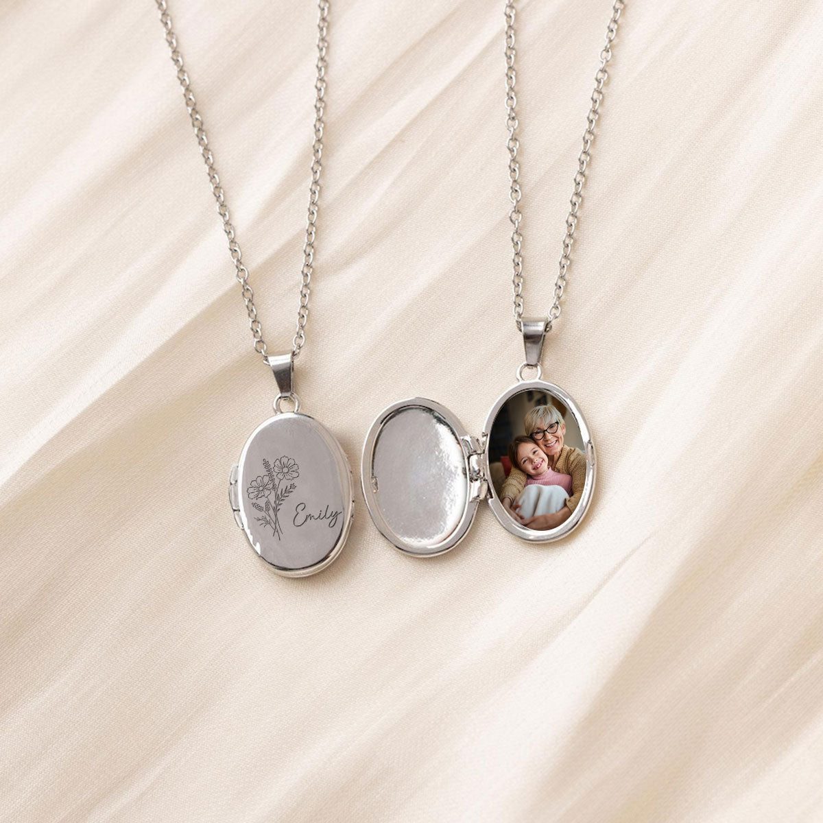 Grandkids Love - Personalized Custom Locket Necklace